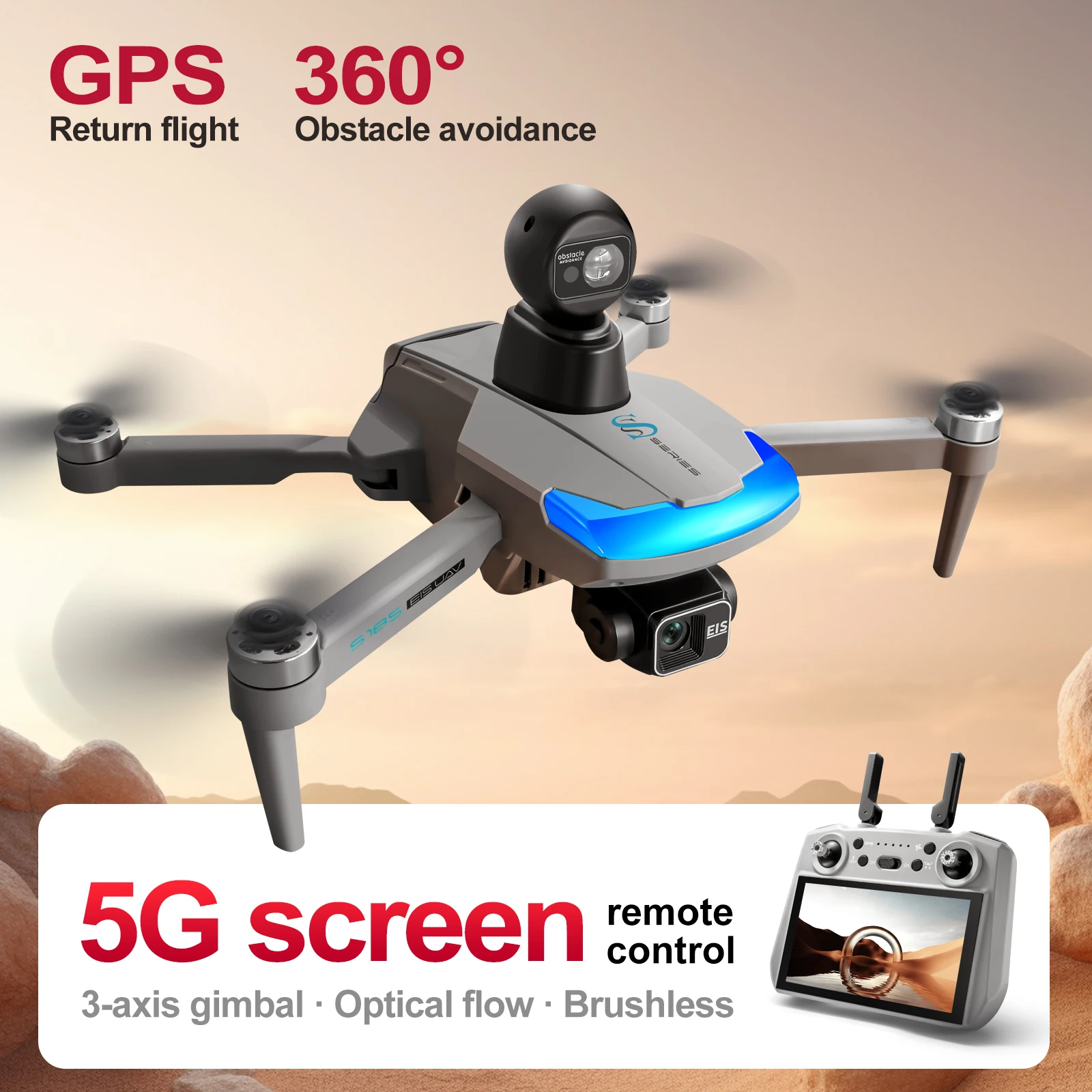Drone Gps Mount - S185 Professionelle Drohne 2,7K HD Dual