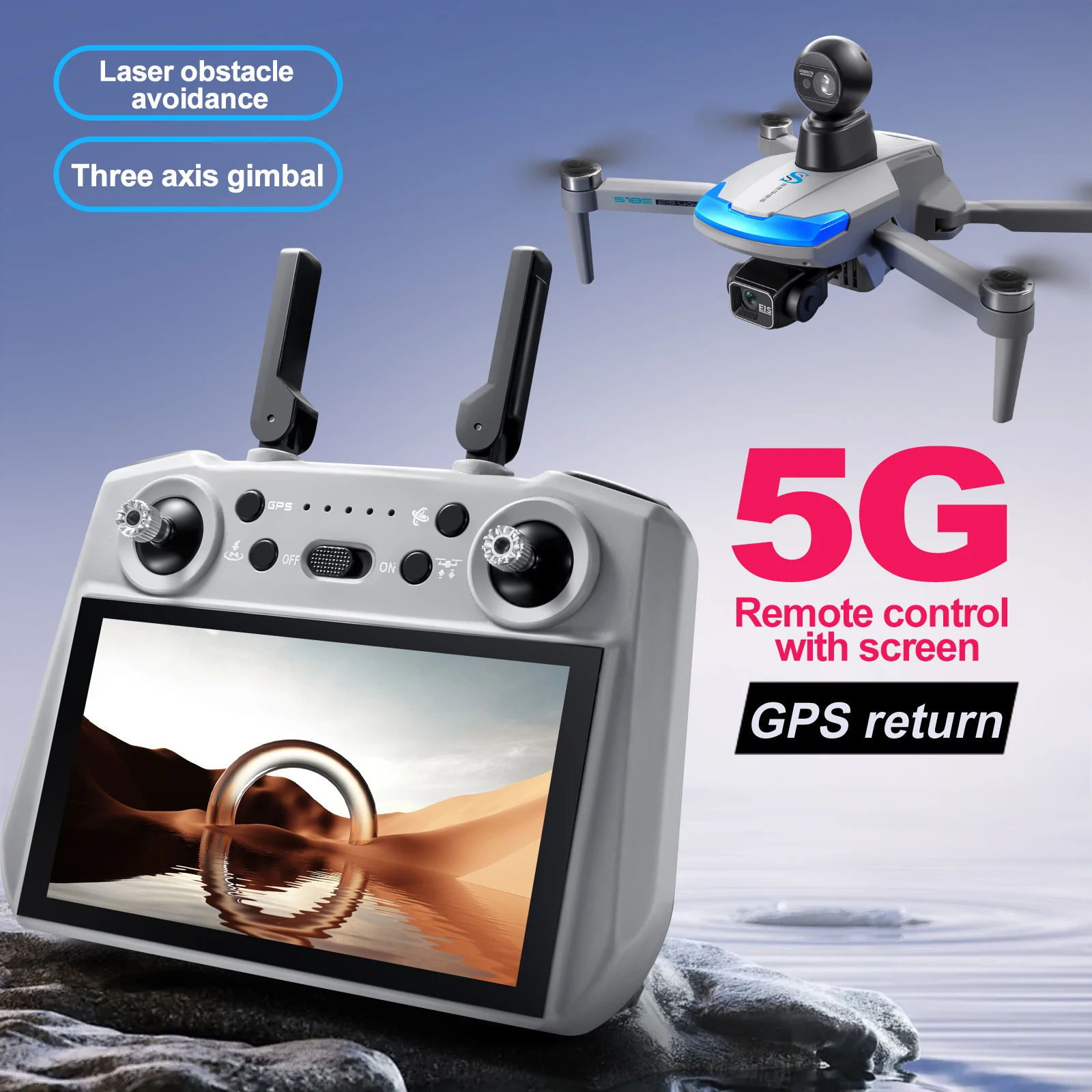 S185 Professionelle Drohne 2,7 – Drone Gps Mount Bewertung und Preis
